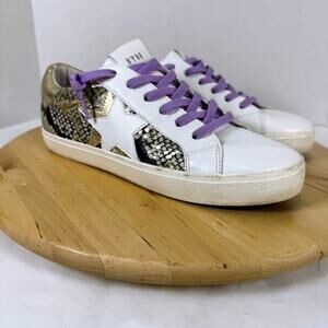 Steve Madden Sienna Multi Snake Lace Up Sneaker Women Size 9M